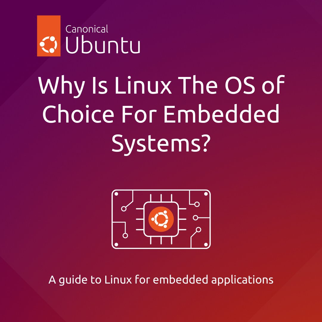 bootusb1's tweet image. RT @ubuntu: Discover the 🔑 considerations when choosing #Linux for embedded systems and the new standard for #embedded Linux: Ubuntu Core. Get our latest whitepaper and start building the next-gen of #embeddedapplications: ubuntu.com/engage/linux-e…
#lin…