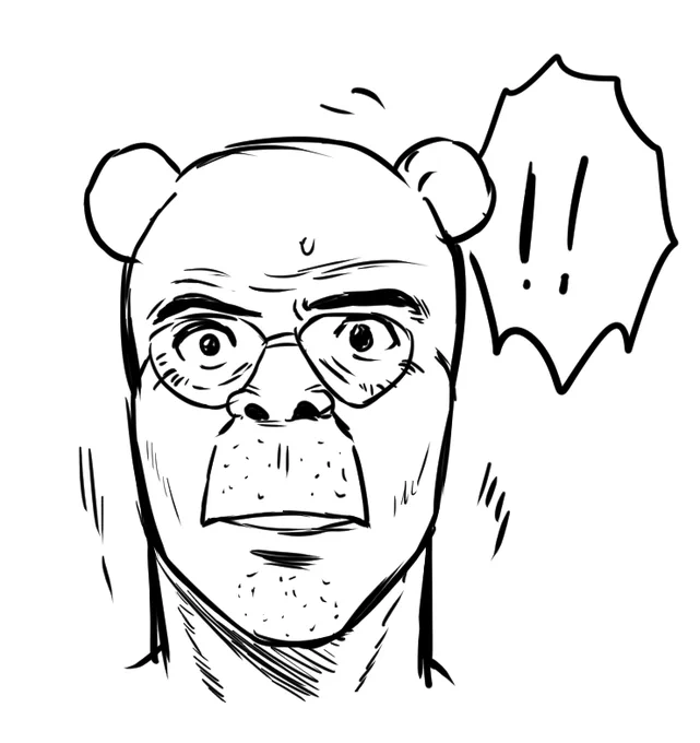 最近スラダンを見ているからか何か驚くことがあると自分の顔が全部監督の顔になって脳内で再現される 