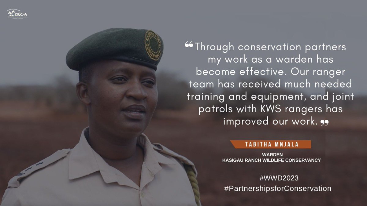 Its #WorldWildlifeDay2023 

Today we shine a spotlight on Tabitha a warden at Kasigau Conservancy in Taita Taveta who has benefitted from #PartnershipsforConservation 

“Thanks to Kasigau partners, my work has become effective and enjoyable. #WWD2023
