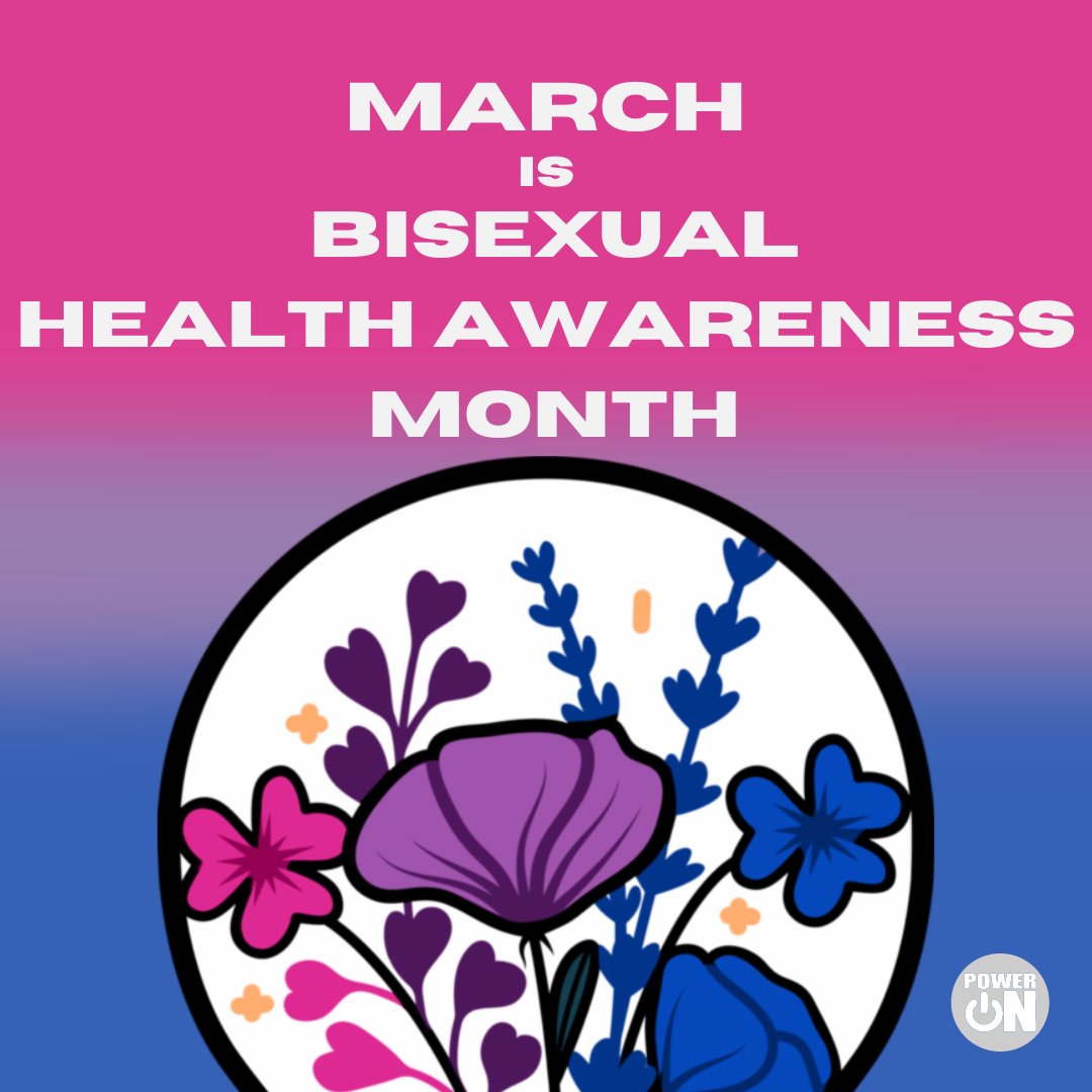 March is Bisexual+ Health Awareness Month! While more than 50% of those identifying as LGB are Bi, they are less likely than their peers to come out to friends and family due to fear and social stigma. #BiHealthMonth