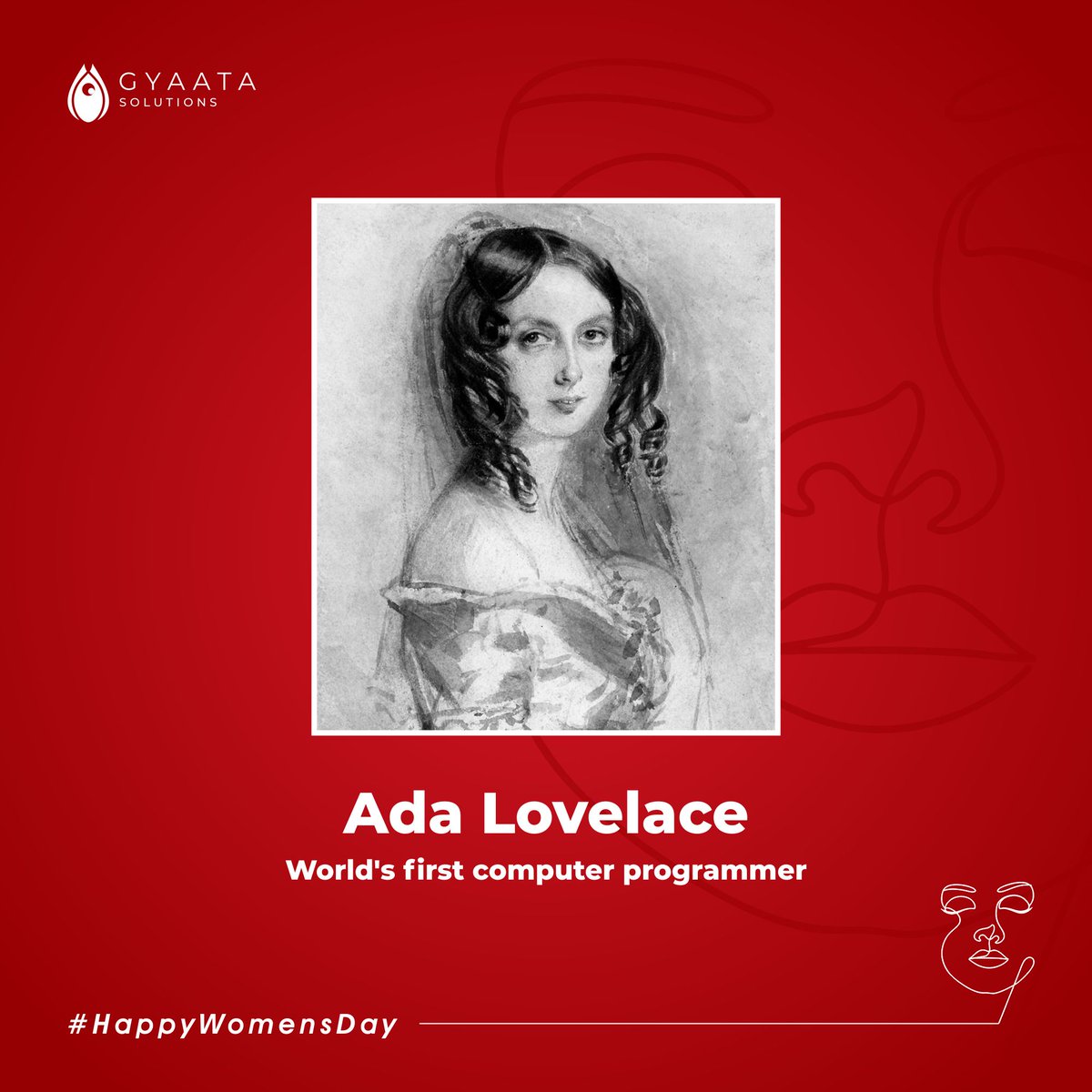 gyaatasolutions's tweet image. For our day one, we will start with Ada Loverlace, the woman who revolutionized the field of computer programming.

#adaloverlace #firstcomputerprogrammer #analyticalengine #firstcomputerptogram #Internationalwomenday #IWD2023 #Womenintech #DigitAll #Innovation #genderequality