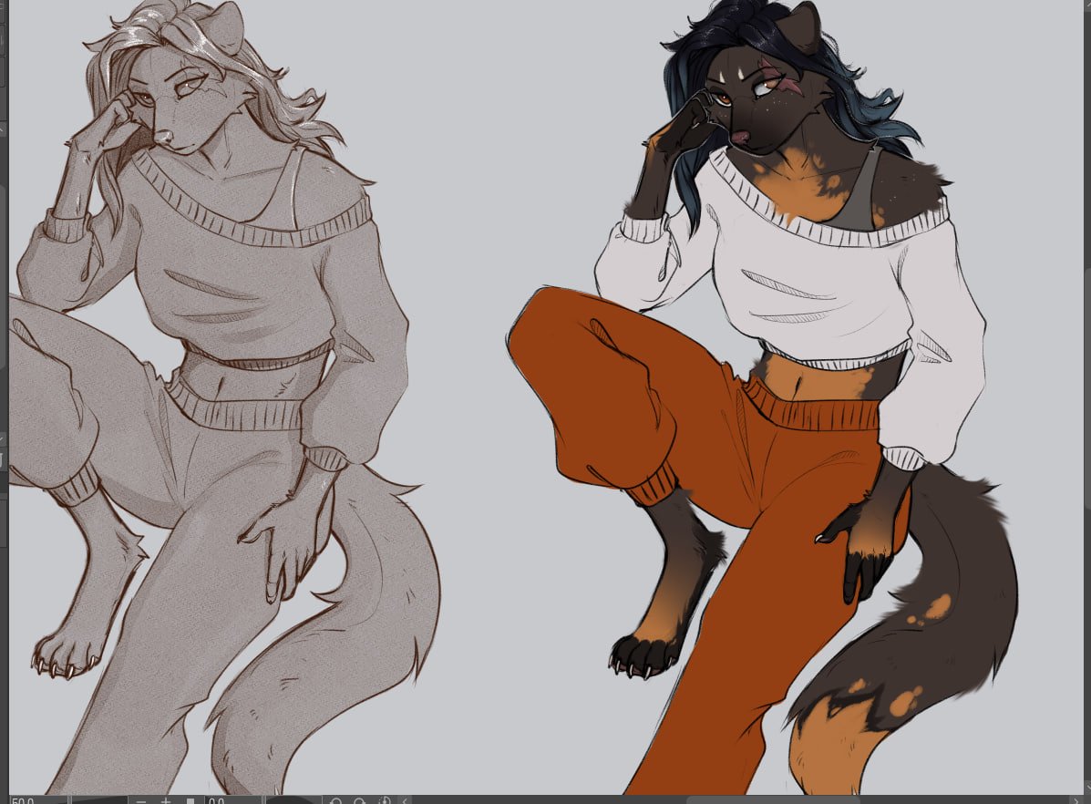 I'm alive :D and drawing examples for the price list

#furryartist #furryart #furryartwork