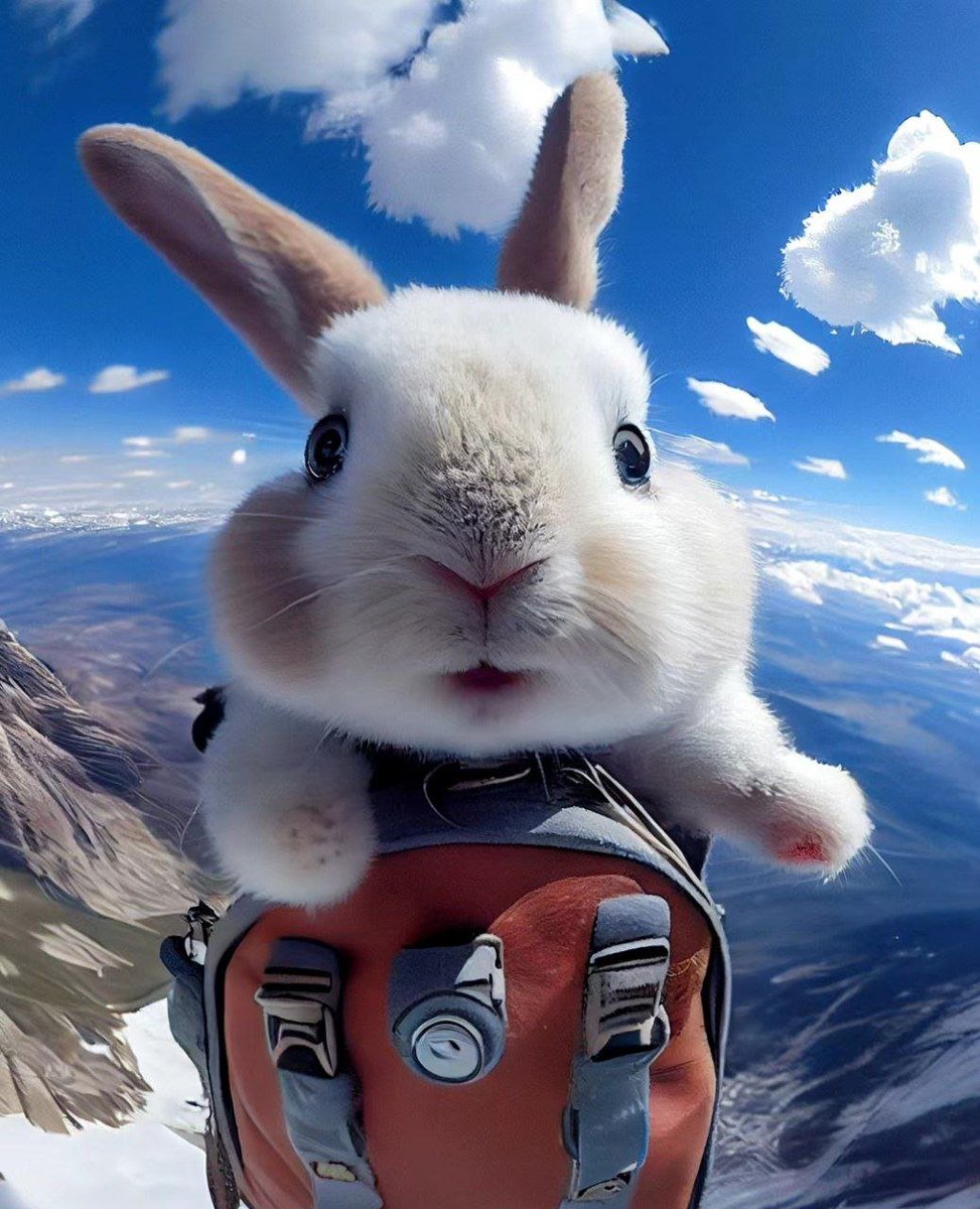 Dora35191570's tweet photo. The little flying rabbit took off🥰 https://t.co/9x3NLpCyzZ