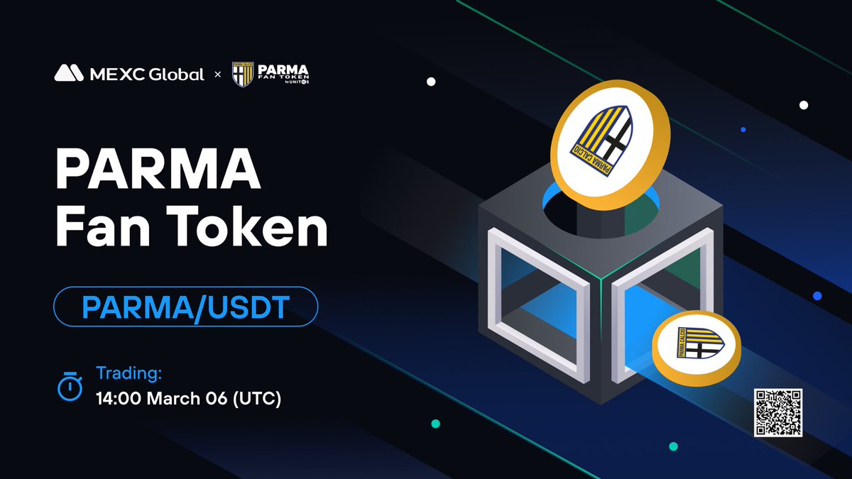 MEXC (@mexc_official) on Twitter photo 🚨#MEXC new listings alert!
MEXC will list <a href="/ParmaCalcio_en/">Parma Calcio 1913</a> Fan Token in the Innovation Zone and open trading for the $PARMA/USDT trading pair. @unitos_io
🔹Deposit & Withdraw: Opened
🔹Trading: 14:00 Mar 6 (UTC)
Details: bit.ly/3J95uVQ
#ParmaCalcio #MEXCGlobal 🚨#MEXC new listings alert!
MEXC will list <a href="/ParmaCalcio_en/">Parma Calcio 1913</a> Fan Token in the Innovation Zone and open trading for the $PARMA/USDT trading pair. @unitos_io
🔹Deposit & Withdraw: Opened
🔹Trading: 14:00 Mar 6 (UTC)
Details: bit.ly/3J95uVQ
#ParmaCalcio #MEXCGlobal