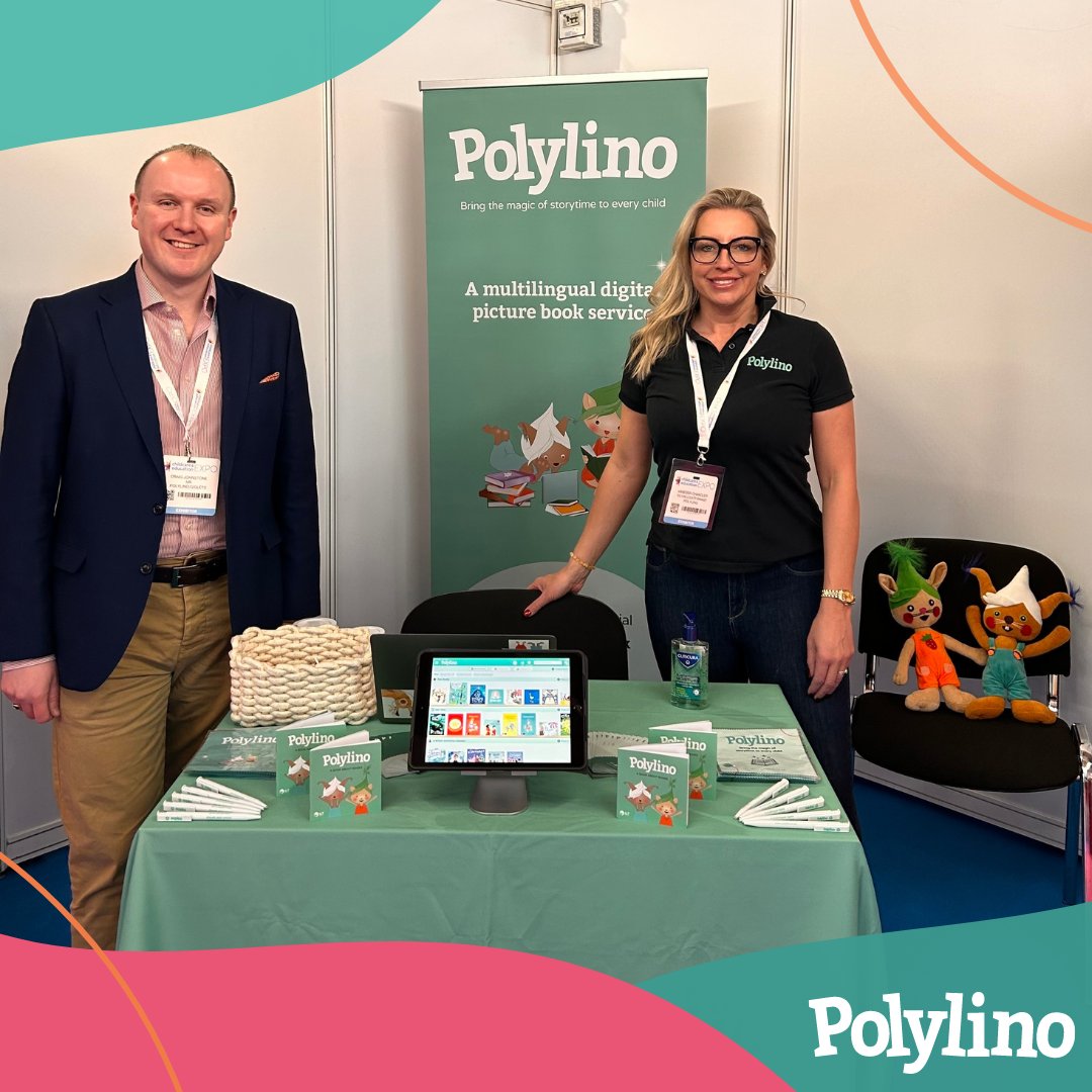 We're so excited to be @childcareedexpo  in London today and tomorrow! Meet the #Polylino team at STAND D10 and discover how to unlock +650 picture books in +68 languages in your #earlyyears setting.