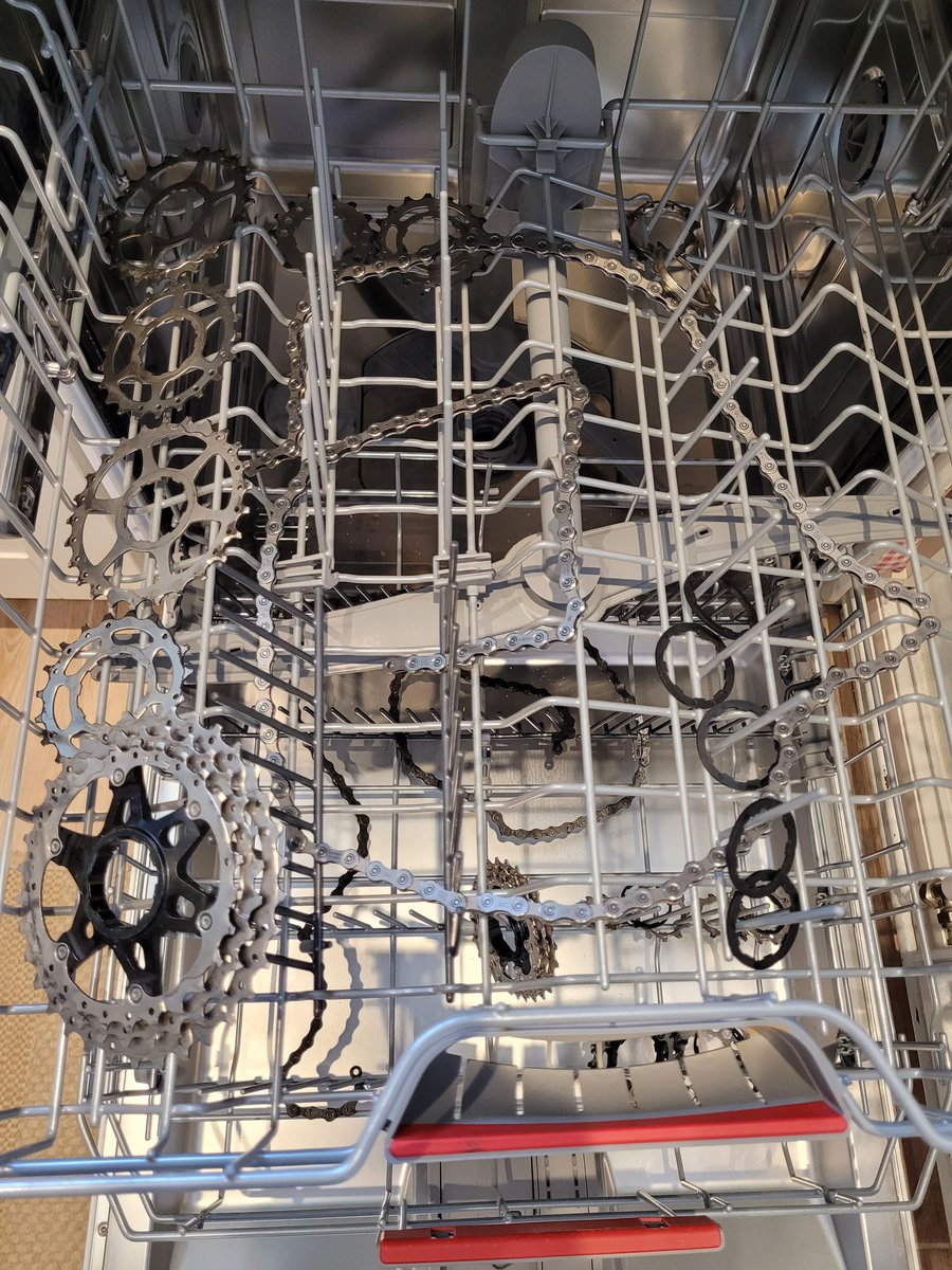 What's the best dishwasher setting for drivetrain? P.s. don't tell Mrs A...