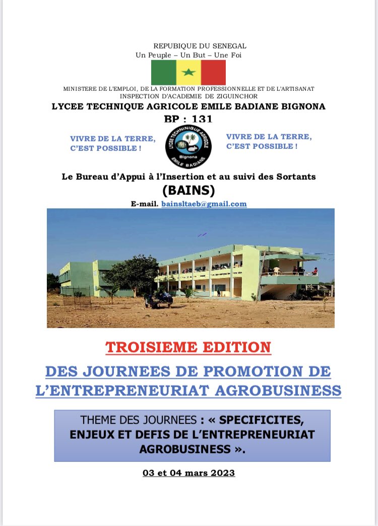LTAgricole's tweet photo. Programme des journées https://t.co/Yh42jyMaxm