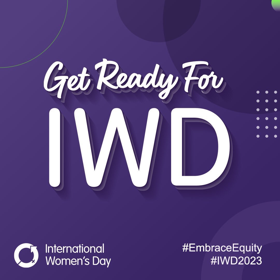 VEMTHull's tweet photo. Get Ready for International Women’s Day 2023! 

Wednesday 8th March 2023. 

For International Women’s Day and Beyond, Let’s fully #EmbraceEquity 

#IWD2023 #InternationalWomensDay 
#EmbraceEquity #Inspirations https://t.co/mT5LbM0ode