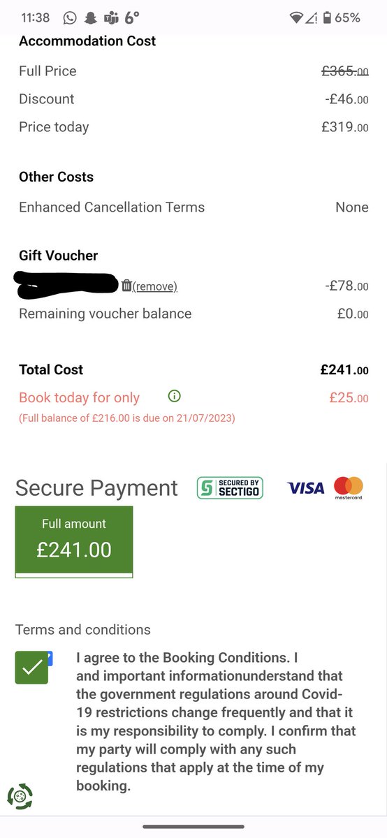markpizzard's tweet photo. @tesco why does your partner site still show that you can book today for a deposit of £25 but then not allow it. 
This is the second issue with your reward points. I'm reporting this to trading standards as your advertising and sales techniques are misleading. https://t.co/imdhehh4sT