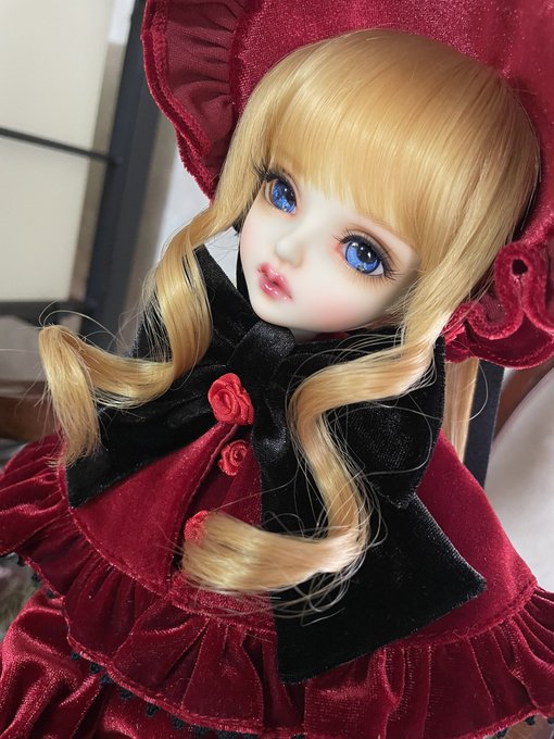 今日の真紅は色気が凄い。#ローゼンメイデン#真紅#DOLK#うちの子かわいい 