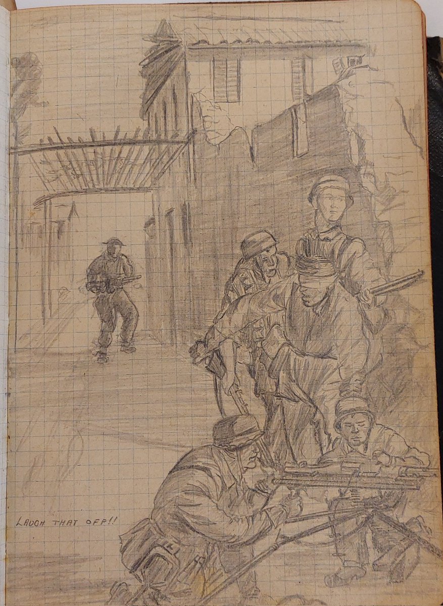 Oh wow! Drawings and poems by Victor Jones, a British POW captuered in Crete showing the battle, describing life in the camp and the desire to go home!

@cluelesspegg @Fallschirmjger5 @militaryhistori @WeHaveWaysPod @James1940 @almurray #History #WW2 #WarArt #WarPoetry