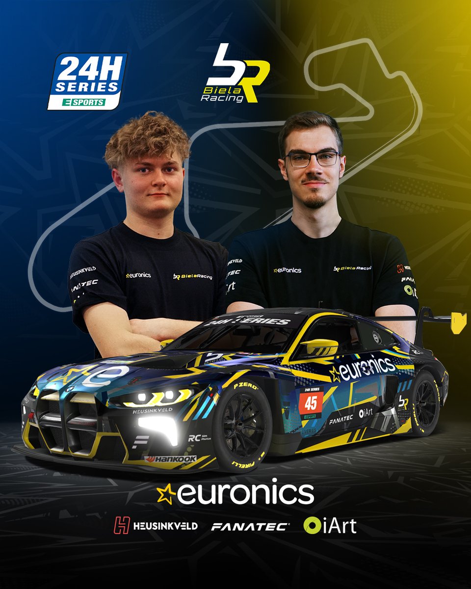 Biela Racing (@bielaracing45) on Twitter photo Time for the final race of the <a href="/24H_ESPORTS/">24H SERIES ESPORTS</a> championship. This season definitely did not go how we would have liked it, however we’re eager to finish on a high! So 12 hours of racing at Catalunya ahead of us! <a href="/EURONICS/">Der Elektroladen</a> <a href="/HeusinkveldEng/">Heusinkveld</a> <a href="/fanatec/">Fanatec</a>
🖥️youtube.com/live/7XPLlLmxS… Time for the final race of the <a href="/24H_ESPORTS/">24H SERIES ESPORTS</a> championship. This season definitely did not go how we would have liked it, however we’re eager to finish on a high! So 12 hours of racing at Catalunya ahead of us! <a href="/EURONICS/">Der Elektroladen</a> <a href="/HeusinkveldEng/">Heusinkveld</a> <a href="/fanatec/">Fanatec</a>
🖥️youtube.com/live/7XPLlLmxS…