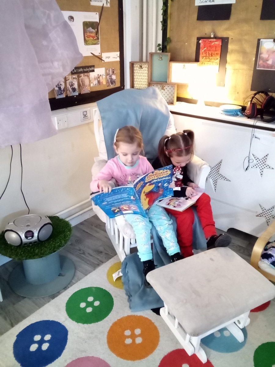 WoodOxhey's tweet image. The best part of #WorldBookDay2023 according to children and staff?? Without doubt it was our &quot;Snuggle up and Read&quot; buddy reading sessions! Closely followed by being able to come to school in our pjs and slippers of course! !