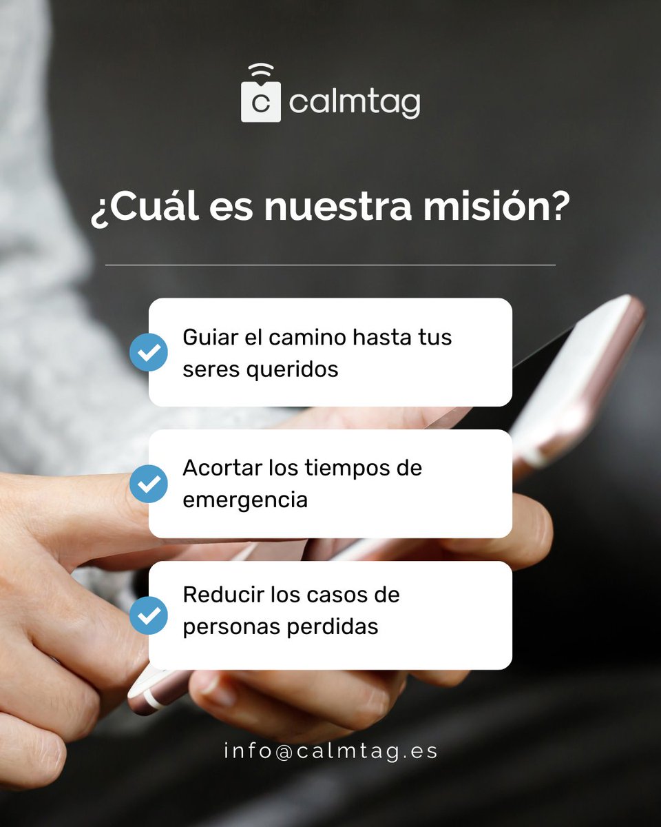 CalmtagS's tweet photo. Las etiquetas Calmtag con geolocalizadores, QRs e información personal, permiten a personas dependientes compartir su ubicación con sus familiares y responsables.

#calmtag #tecnologia #emprendimiento #startup #medicina #salud #saludmental #mayores #alzheimer #innovacion #familia https://t.co/lkFETu5vyB