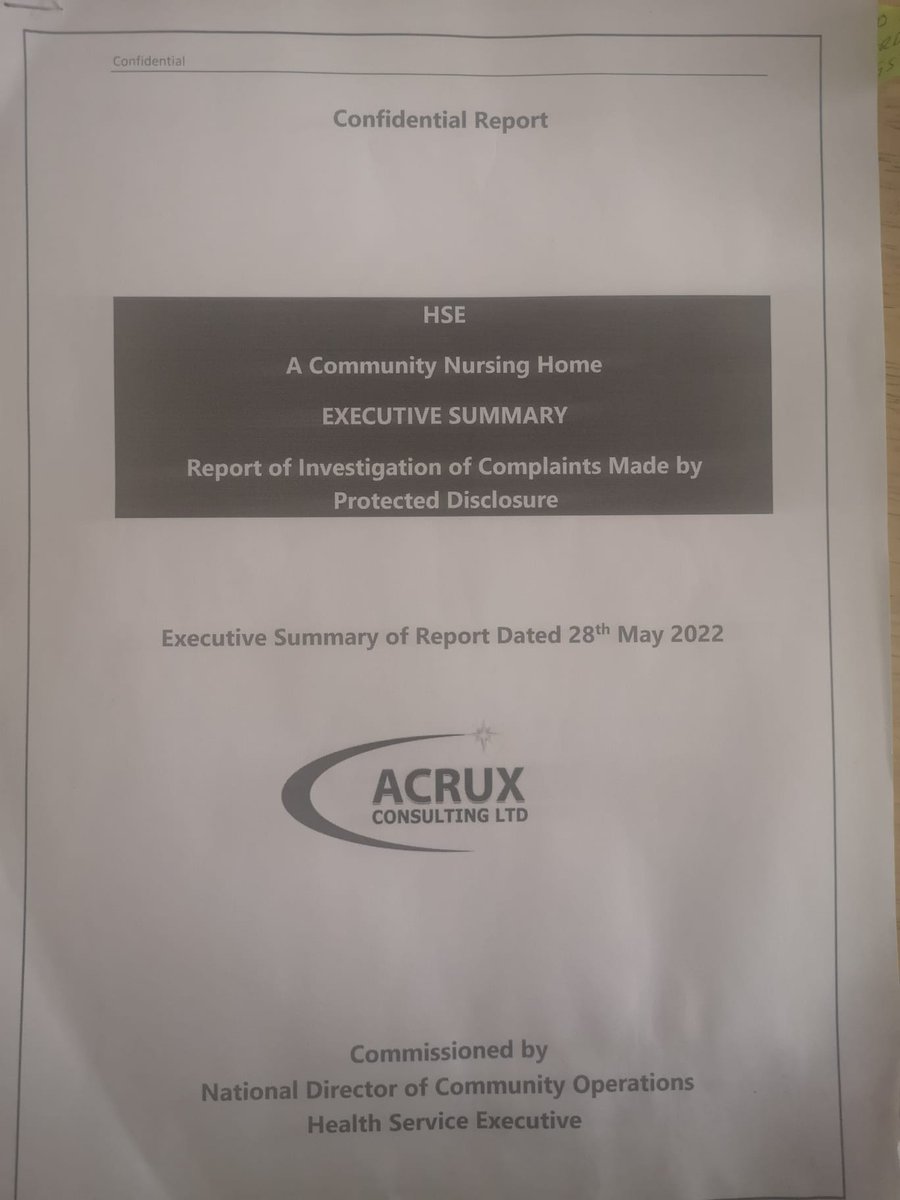 MargoHannon's tweet photo. I did not want to go public but I did. One month later the
#stmaryshospitalinvestigation @HSELive EXECUTIVE SUMMARY report is published 2nd March 2023.
The report is dated 28th May 2022. It is 10 months old!
It has NO RECOMMENDATIONS for 'key learnings'
@CMHaughey https://t.co/KJQGfj6lIc