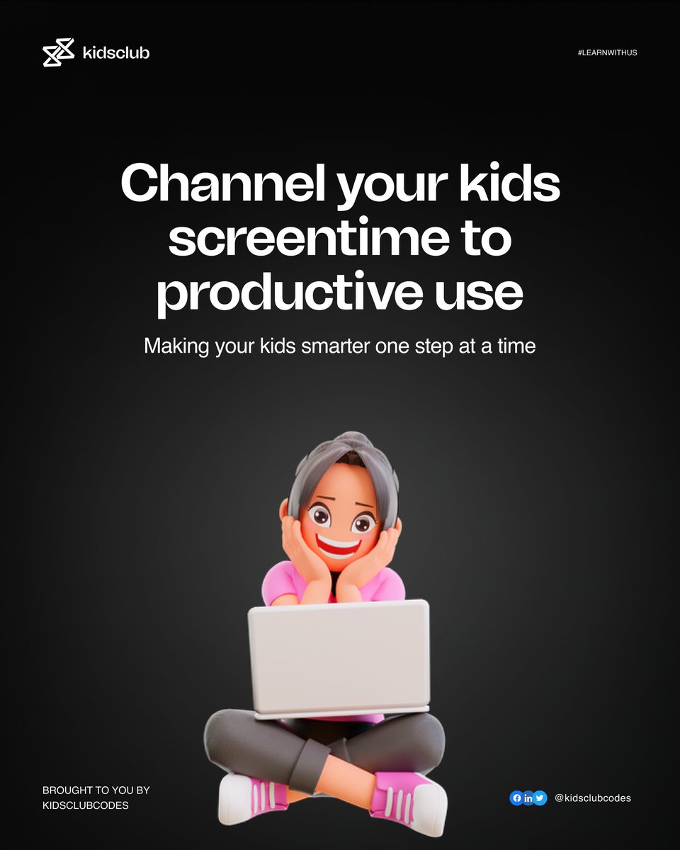 Kidsclubszone's tweet photo. Hit the like icon and retweet if you agree.❤️
Don't forget to share, comment, and follow our page for more.🤗
#screentimeforkids #stemkids #stemeducation #kidsclubcodes #kidscoding #onlinecoding #instalearning #foryoupage https://t.co/fYIVz6SIFk