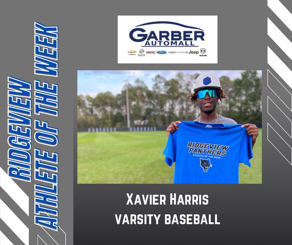 RHSPAthletics's tweet photo. Congratulations to varsity baseball player, Xavier Harris for receiving ATHLETE OF THE WEEK! https://t.co/qcgizaLMmN