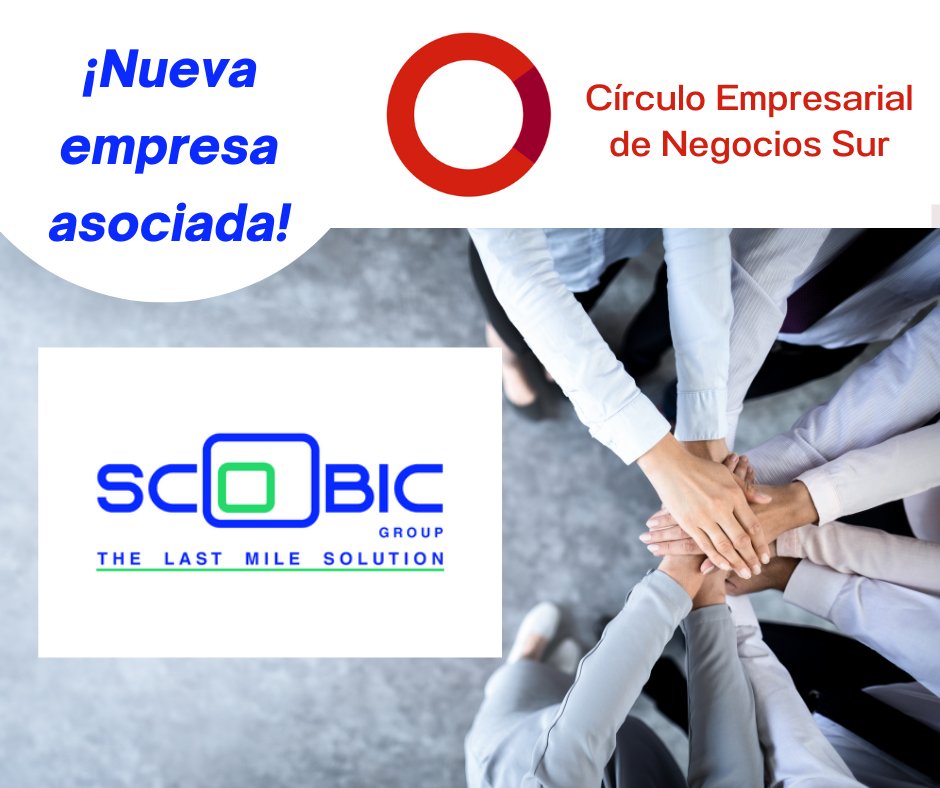 ¡ NUEVA EMPRESA ASOCIADA! 
⭕️Hoy en CÍRCULO EMPRESARIAL DE NEGOCIOS SUR damos la bienvenida a Scoobic Urban Mobility . 
Diseño y construcción de #vehículoseléctricos de última milla.Rentables para las #empresas y #sostenibles para el planeta.
🌐scoobic.com