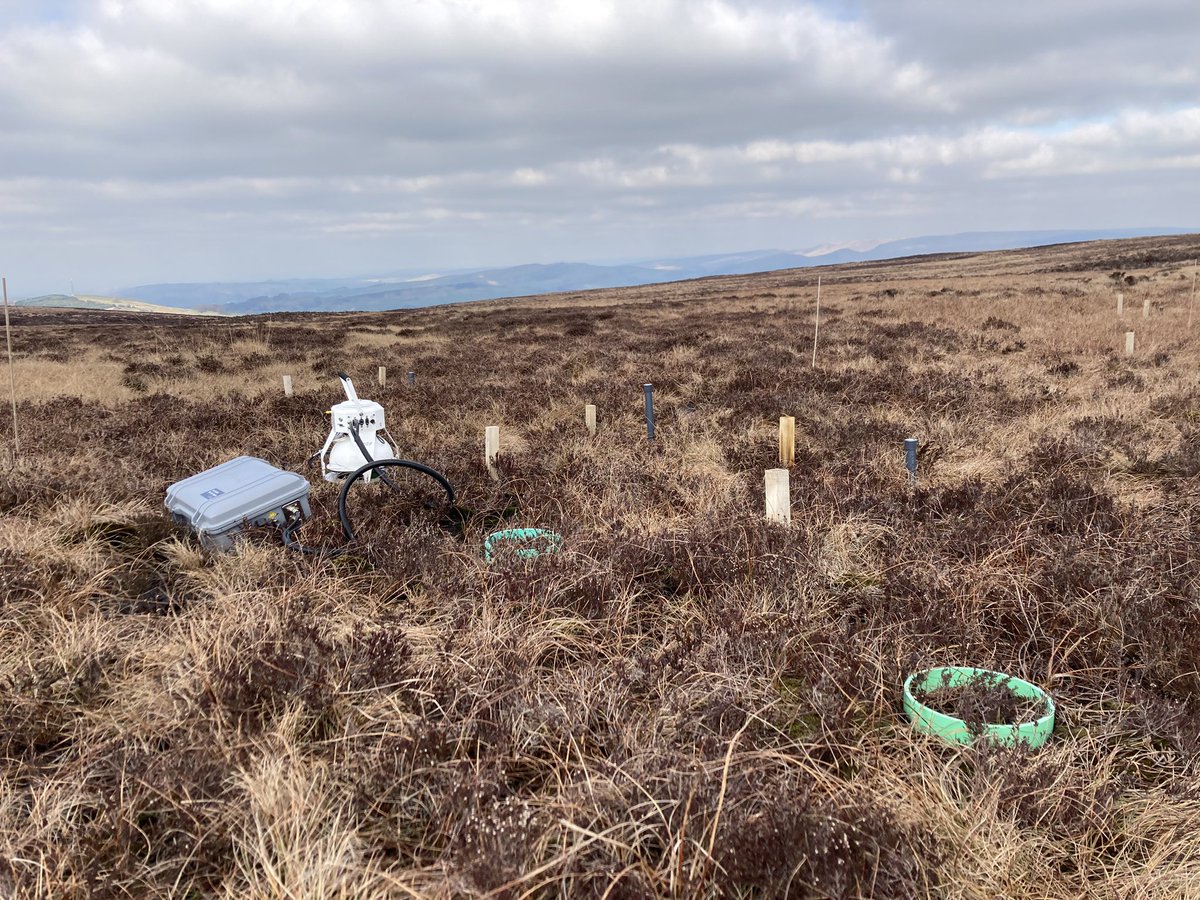 A nice day out yesterday measuring carbon fluxes with <a href="/moorsforfuture/">Moors for the Future</a>