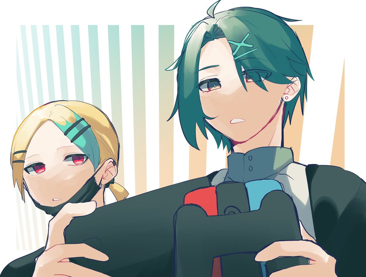 Orironpa_FF's tweet photo. 万亀はゲームを持ちながら、たいむはそれを眺めている。そんな何気ない構図を撮った。 https://t.co/cPfMxB9Do3