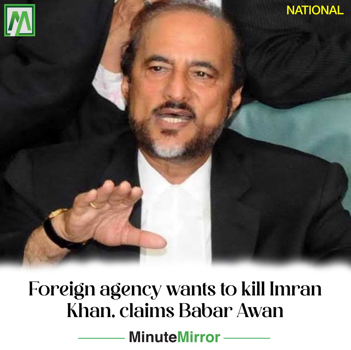 MinuteMirrorpk's tweet photo. Babar Awan questioned, “Who removed the security personnel inside the judicial complex? a foreign agency wants to kill Imran Khan, there are reports that Imran Khan will be surrounded and killed in the court.”
https://t.co/qBYyMZiI3m
@BabarAwanPK @ImranKhanPTI #ForeignAgency https://t.co/lCHBK8nnN1