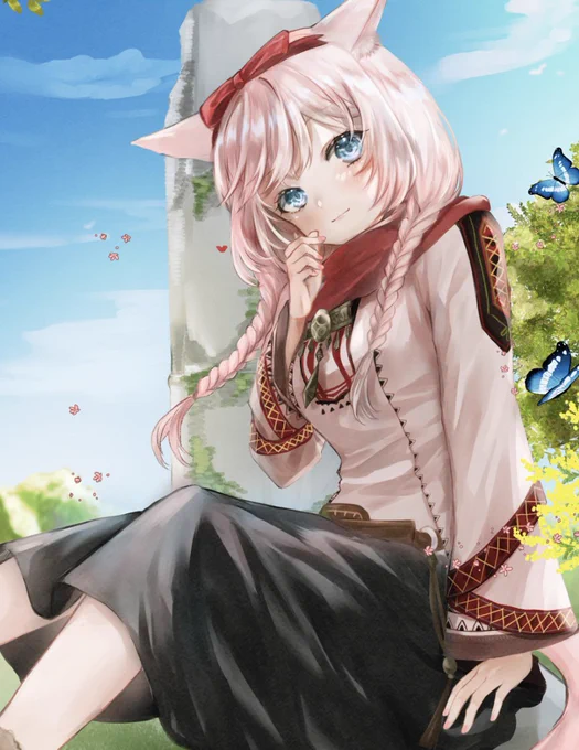 春ミコちゃん#FF14イラスト #FF14art 