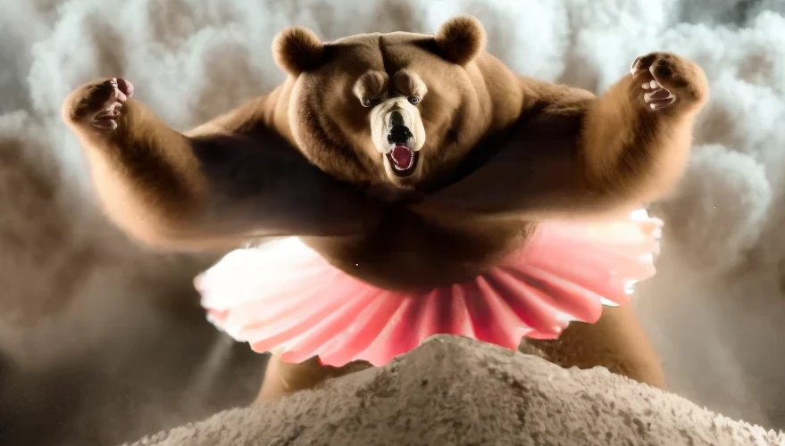 JinaAI_'s tweet photo. Is Generative AI a dancing bear? Or CocaineBear?

The marvel is not that the bear dances well, but that the bear dances at all. — old proverb

DON'T PANIC! @JinaAI_ will show you what's really going on beneath the hype.

https://t.co/v7USQznFmZ

#chatgpt #aiartwork #CocaineBear https://t.co/pcpqg82v8W