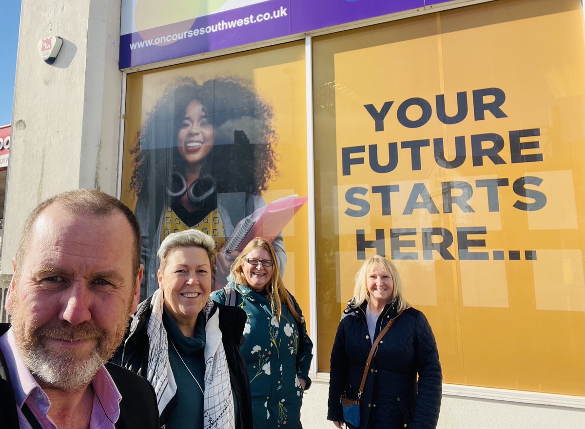 TrewinMark's tweet photo. Great to see @KarenDorow and Sharon Hopkins from @LifeworksUK. Very excited about future collaborations and projects to support #SEND learners with impactful programmes and #workbased opportunities. Watch this space. #yourfuturestartshere #wechangelives @OnCourseSW @plymouthcc https://t.co/PEIF1Wz3JW