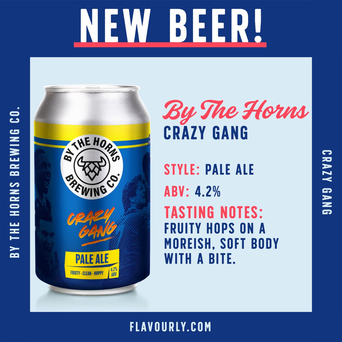 By The Horns Brewing Co. have brought it back! Crazy Gang is available once more 🍻
flavourly.com/products/by-th…