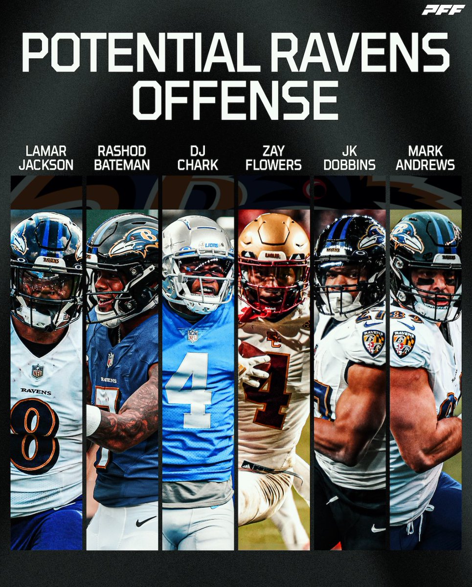 PFF_Fantasy's tweet photo. GET LAMAR WEAPONS 🗣️ https://t.co/BryHb1c2cv