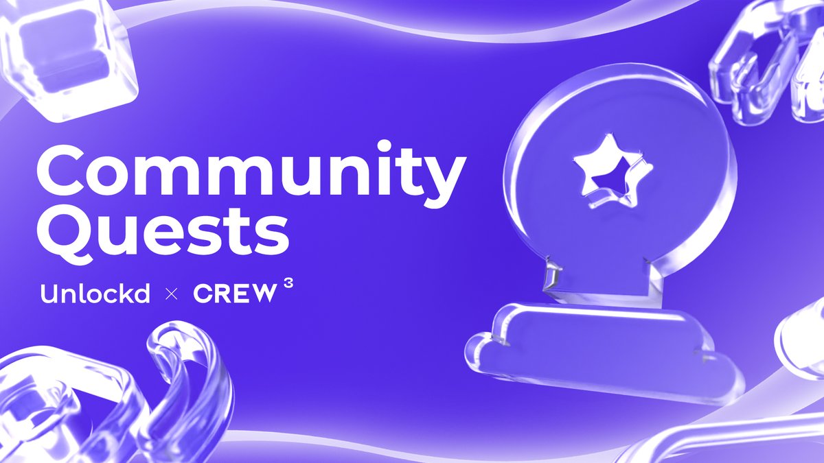 Unlockd_Finance's tweet photo. Heads up, crypto adventurers. 

Say hello to Unlockd Community Quests — where contributing becomes fun and rewarding.

⭐  Special time-limited quests, quizzes, and periodic leaderboard rewards coming soon!

Join the crew → https://t.co/ClXiwJ2qf6 https://t.co/051SZHGU1R