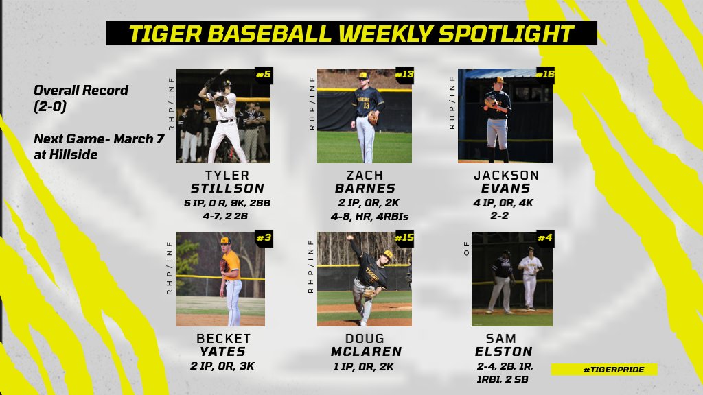 Great first week of the season! #TigerPride