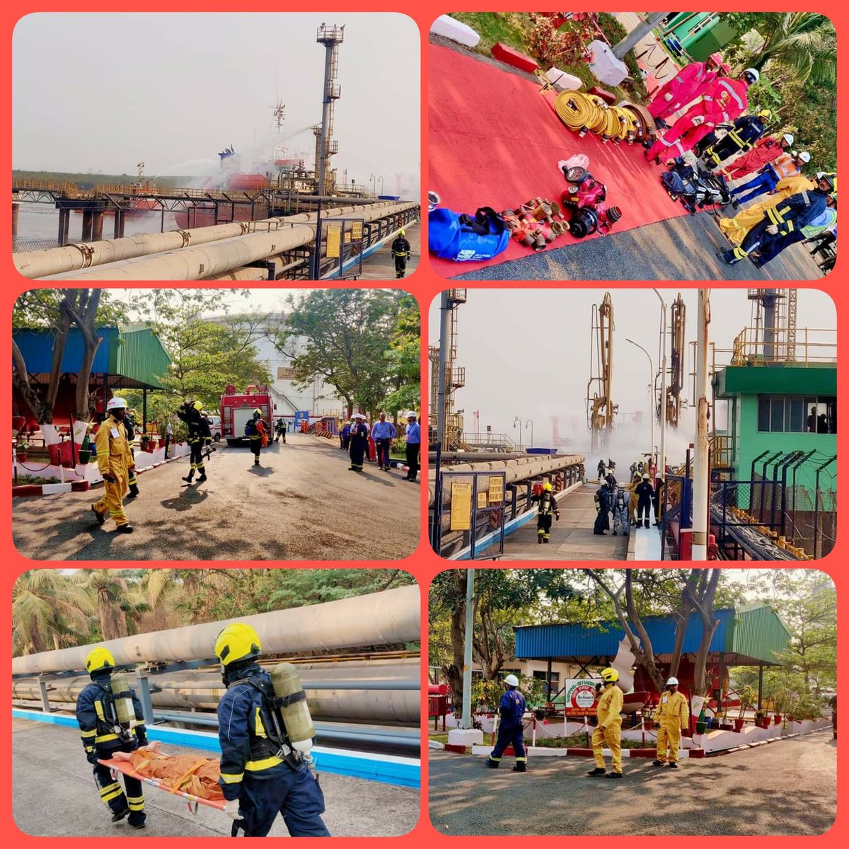 Captbladva's tweet photo. 03.03.2023
#hazira #GMB #shipping 
#maritime 
Mock drill under Crisis Management Plan with respect to @shipmin_india  
Today all Stakeholders/ports ( @AMNSIndia, @Adaniports @Shell , @LnT , @2Hazira , @AmbujaCementACL @UltraTechCement Magdalla Port @Ports_GMB )  1/5 https://t.co/7WDL4ZW4B2