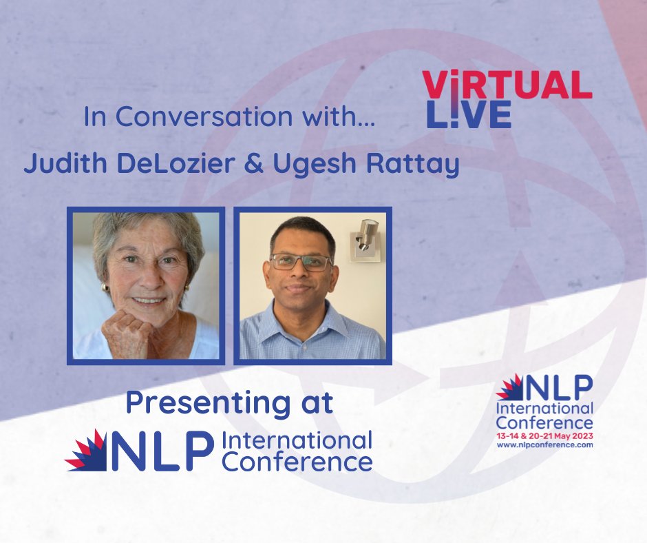 In Conversation with Judith DeLozier & Ugesh Rattay...

Watch their interview here,

#nlp #nlpconference #international #nlp #practicalskills #resilience