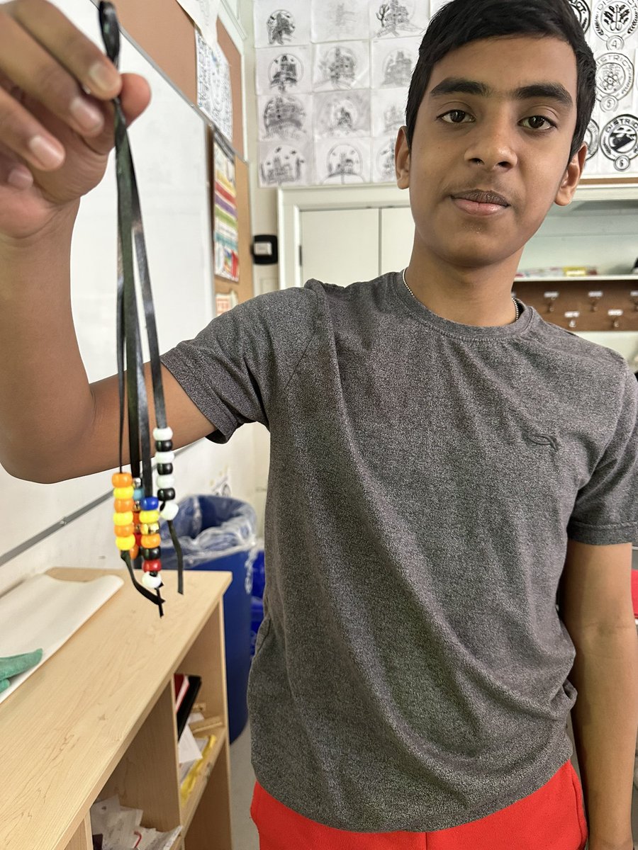 GiwedinAnangKwe's tweet photo. Having a wonderful day doing arts-based teachings around treaties, the Indian Act, as well as Indigenous culture and history with the students at @BSCS6 Blessed Sacrament @LDCSB #NativeTwitter #IndigenousEd https://t.co/RvtD9njpCK