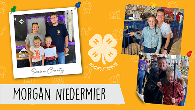 SunriseCoopOH's tweet photo. Morgan Niedermier's family are proud supporters of the @senecacofairoh. Where her girls enjoy showing cattle and hogs. She says, "From the barn to the show arena, I love sharing my past #4H memories & experiences with my girls."
@ohio4h #Ohio4HWeek
https://t.co/wTg6TdV1ww https://t.co/cknwnKgOL0