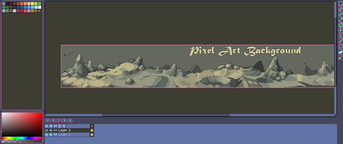 Markoonzz's tweet photo. Workingg onn... Drumroll pleasee🥁

Terrainn!🎉

#pixelart https://t.co/RkYSYktDsL