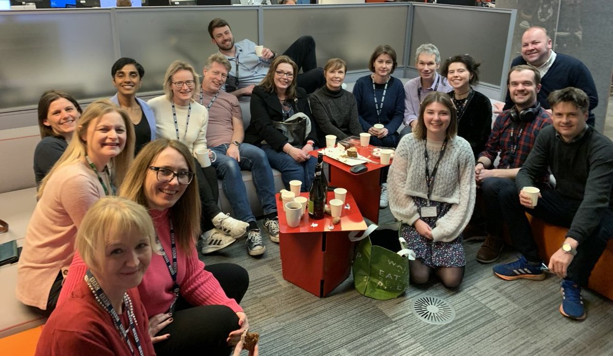 robertrea's tweet photo. It's the last day of the BBC News Channel in its current form, before it goes to fully joint output with BBC World News. So we're saying goodbye to it with cake and fizz https://t.co/pwzjh4xPPO