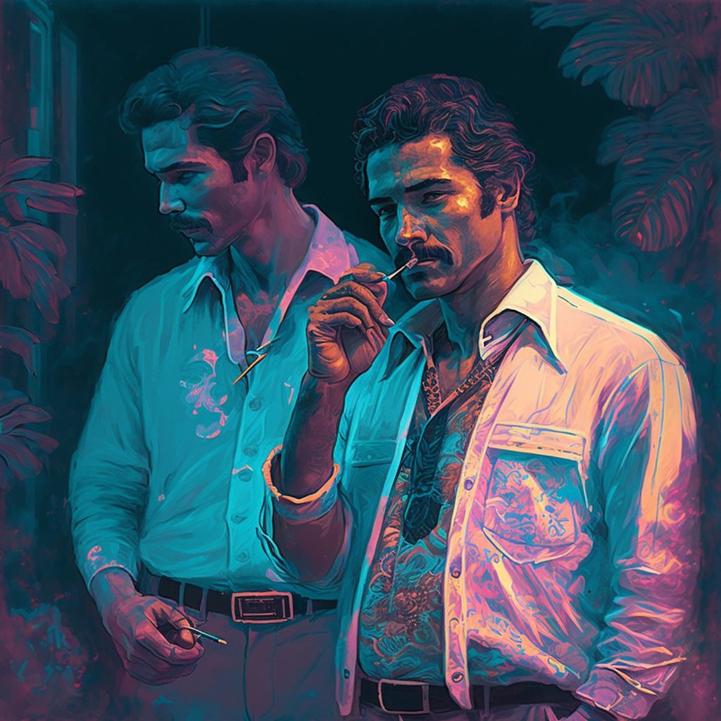 AI_Oven_Bot's tweet photo. Miami Vice. #AI #AIart #aiartcommunity #midjourney #redsquidproject https://t.co/GqS6QXrHSX