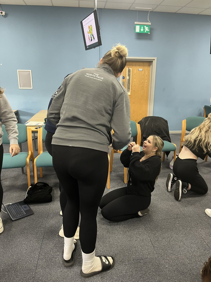 A wonderful session with our first year <a href="/BAPrimaryMarjon/">BA Primary Ed Marjon</a> cohort  today looking at drama devices. <a href="/mrmilessmith/">Miles Smith</a> <a href="/GdkKinchin/">Professor Gary Kinchin</a>