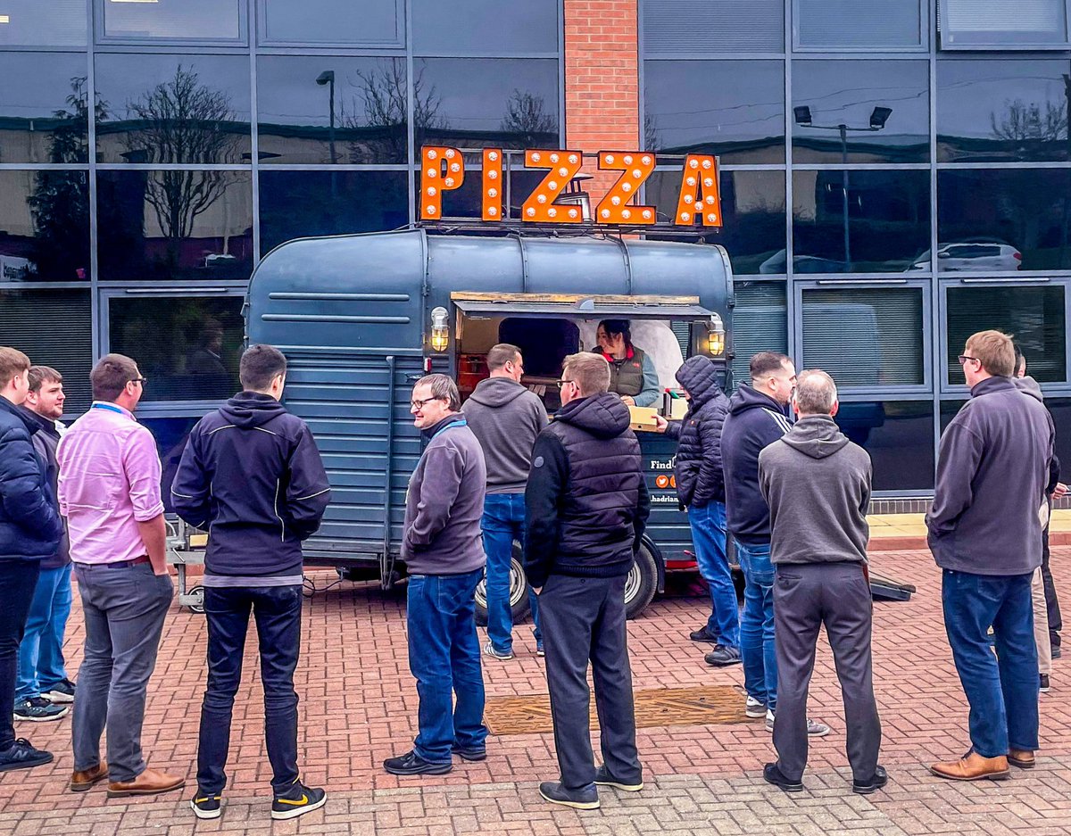 hadrianspizza's tweet photo. @ITPSltd celebrating Employee Appreciation day with some lunch time pizza for the grafters 👏🏻🍕 https://t.co/kga9TbCIQy