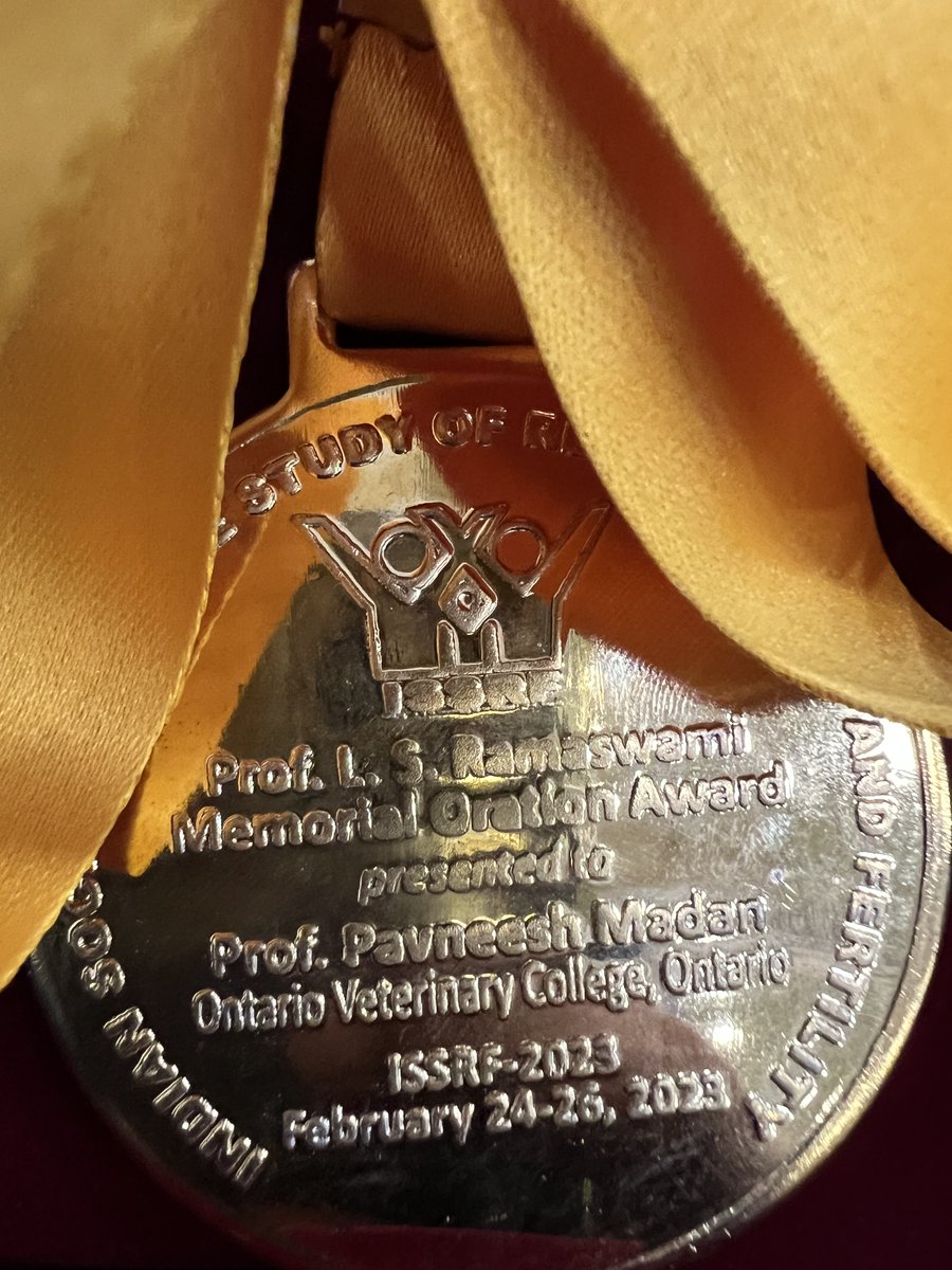 pavneeshmadan's tweet photo. It was an absolute honour for me to be the recipient of the Prof. L. S. Ramaswami Memorial Oration Award at the recently concluded 33rd Indian Society for the Study of Reproduction and Fertility (ISSRF) meeting from 24-26th February 2023 in Cuttack, Odisha, India. #issrf https://t.co/WpgHoNeLbt
