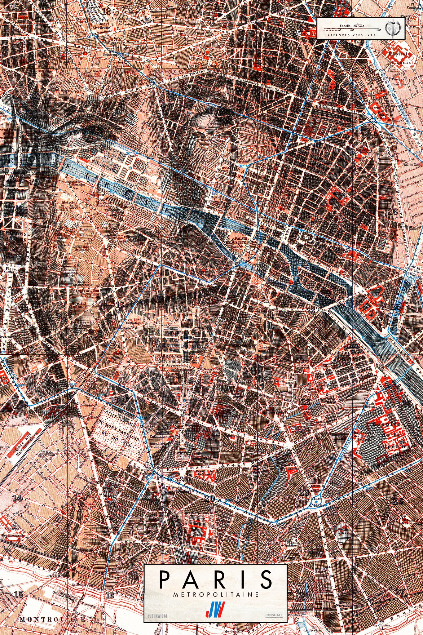 Amazing Maps on Twitter "A map of Paris but it’s actually a JohnWick4