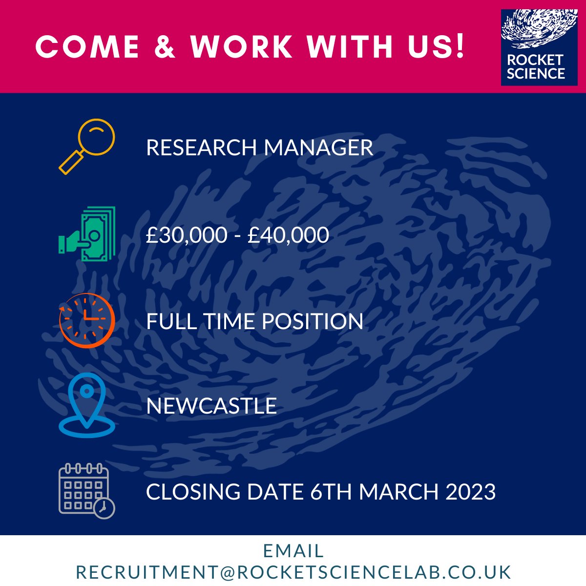 Looking for your next career move in research? Based in or around Newcastle? Our team is growing and we're looking for a Research Manager to join us. Visit our website for details of the role and to apply before the closing date this Monday 6th March.