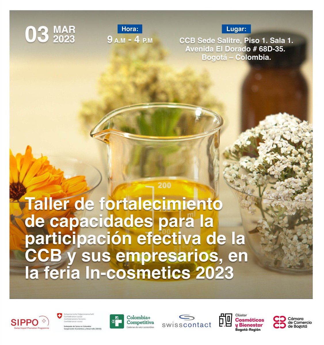 En #SIPPO🇨🇭 acompañamos a la <a href="/camaracomerbog/">Cámara de Comercio de Bogotá</a> a la 1a Misión Exploratoria en el marco de su  Programa: "Misiones de diversificación de mercados y adecuación de producto” Hoy iniciamos preparación #INCOSMETICS 2023 Barcelona, #IngredientesNaturales 
➕Exportaciones➕Crecimiento