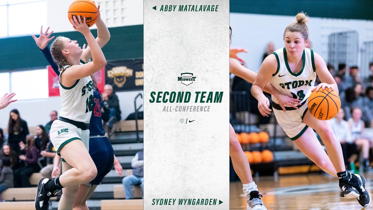 LakeErieStorm's tweet photo. Seniors Abby Matalavage and Sydney Wyngarden have earned G-MAC all-conference second-team honors for their outstanding play this season for the Storm!

Congratulations, Abby and Sydney! #RageOn! 🌩 https://t.co/EmtuQrhA0r