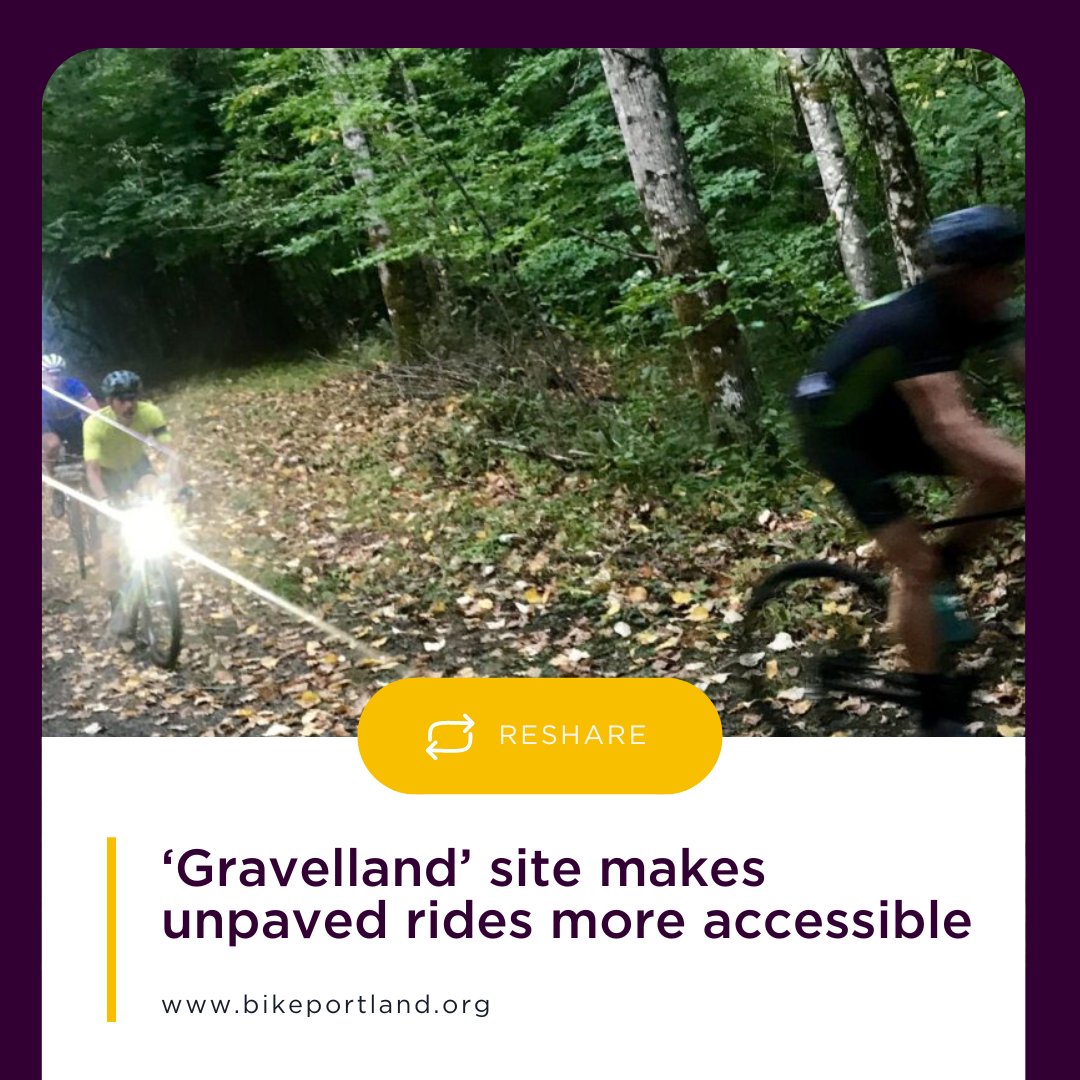 CycleOregon's tweet image. A Portlander by the name of Andrew Osborn (@BikePortland) has mapped every section of ridable gravel in the Portland area. 

So grab your bike and start training for our upcoming GRAVEL ride May 19th-21st. 

Register for GRAVEL at cycleoregon.com/ride/gravel

#CyleOregonGravel