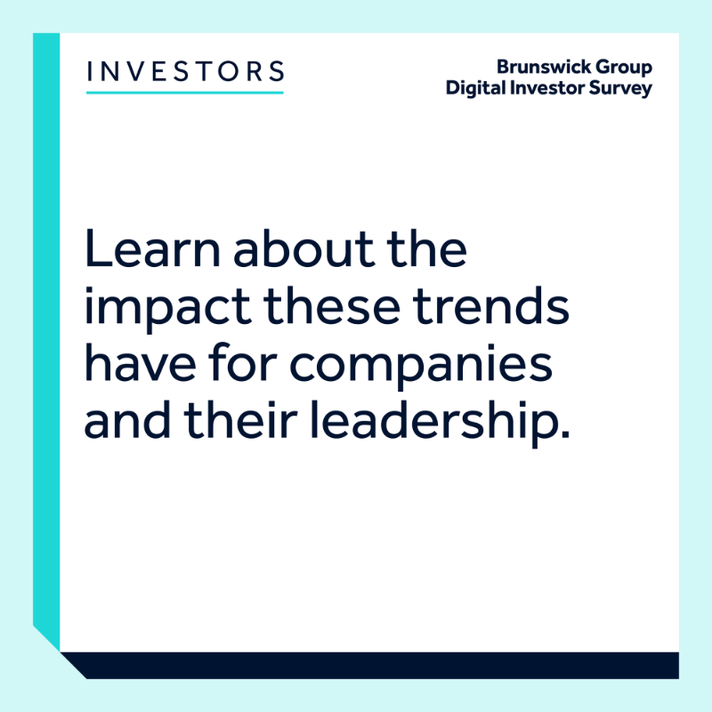 BrunswickGroup's tweet photo. From r/subreddits to Robinhood Snacks, today's institutional investors increasingly leverage online platforms traditionally used by retail investors. How does this impact their decision making? Learn more: https://t.co/fuq6L20f4q #DigitalInvestorSurvey #InstitutionalInvestor