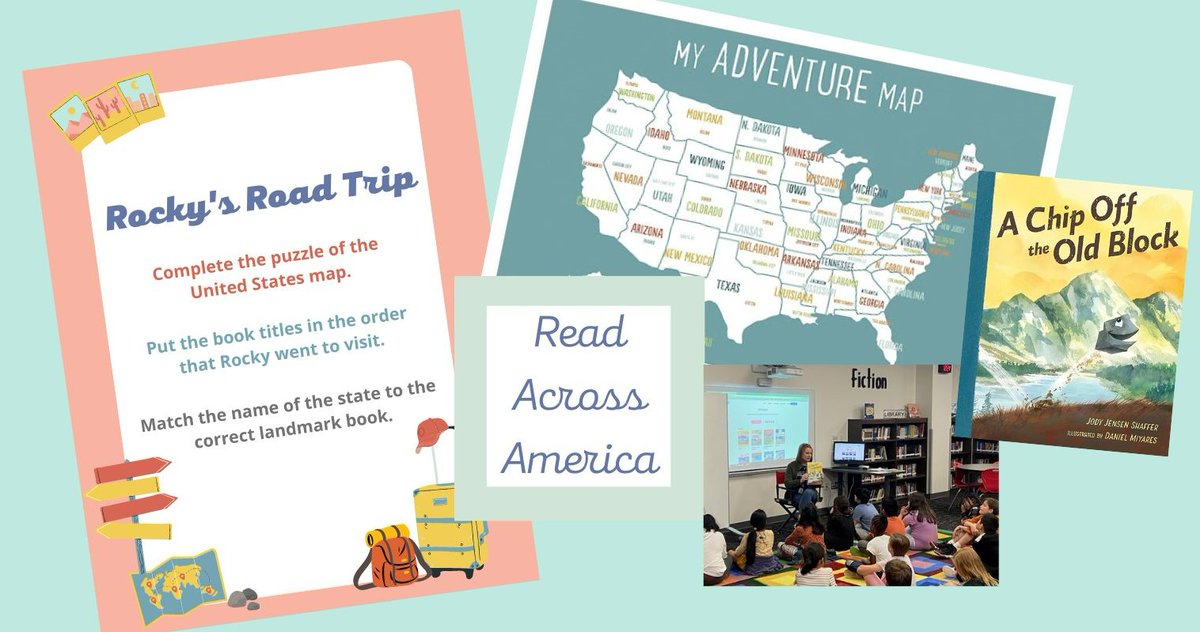 We celebrated Read Across America practicing our map skills, identifying some awesome landforms, and reading all about different states!  Check out A Chip Off the Old Block by Joy Jensen Schaffer.  #HearUsRoar