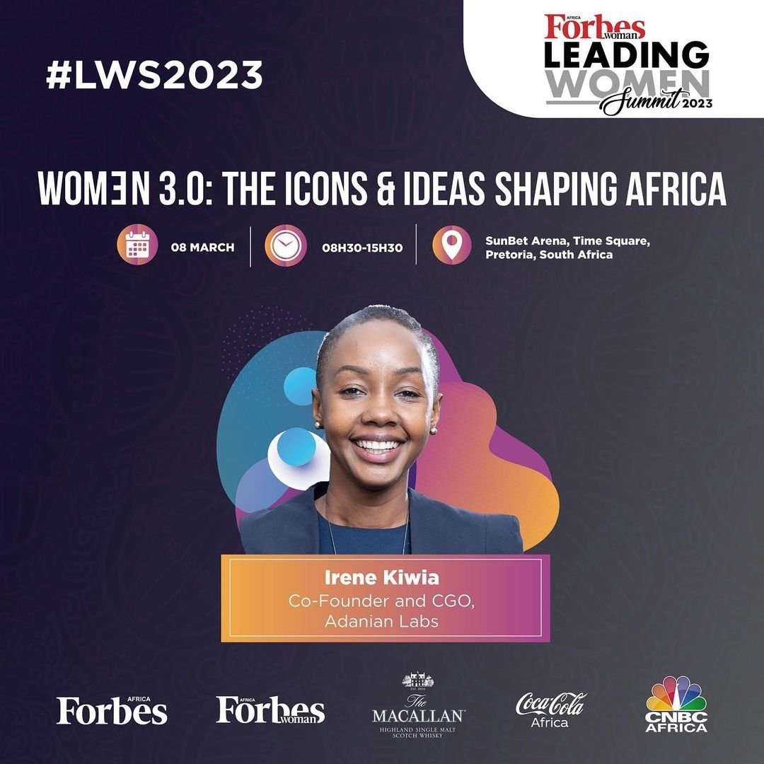 adanianlabsSA's tweet photo. Join our Co-Founder and CGO, @KiwiaIrene at #LWS2023.

Since its inception, #LWSummit has honored International Women’s Day on March 8 as an annual celebration commemorating the achievements and resilience of women across Africa and the world. 

 #BorderlessAfrica #Womenintech https://t.co/4i1m5RglNX
